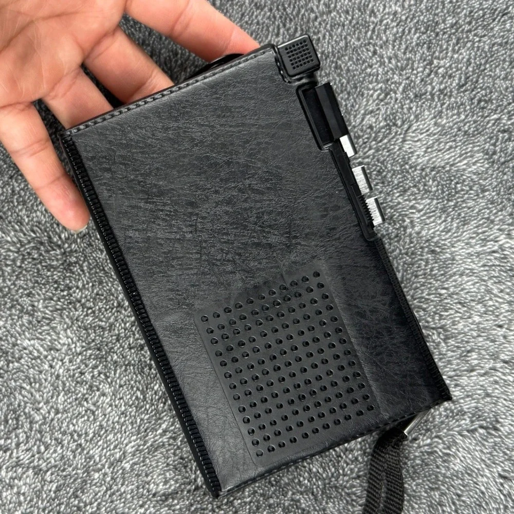 Sony TCS-430 Stereo Cassette-Corder Vintage Portable Tape Recorder Black Case